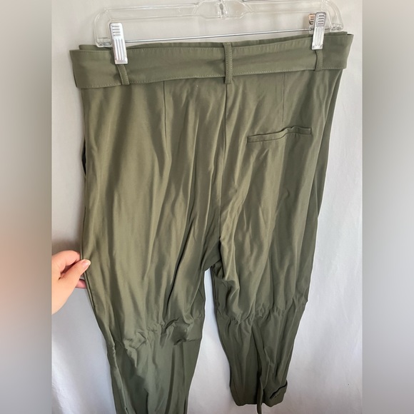 High waisted olive green pants - Picture 2 of 4